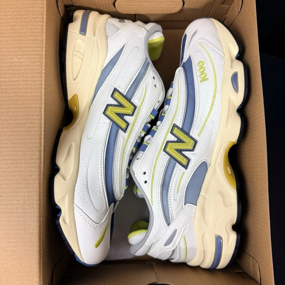 New Balance 1000 Mens Size 8.5 Shoes M1000CA‎ Sea Salt Heron Blue Sneaker White